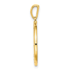 Sterling Silver Gold-plated & CZ Aquarius Zodiac Pendant