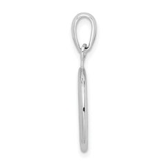 De-Ani Sterling Silver Rhodium-Plated Polished Peace Symbol Pendant - 2