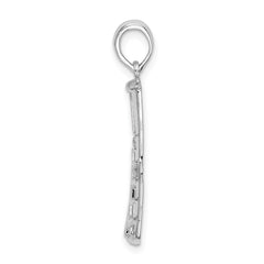 De-Ani Sterling Silver Rhodium-Plated Polished Large Key West USA Pendant