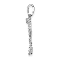 De-Ani Sterling Silver Rhodium-Plated Polished Jumping Frog Pendant - 2
