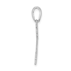 De-Ani Sterling Silver Rhodium-Plated Polished South Beach Palm Tree Pendant - 2