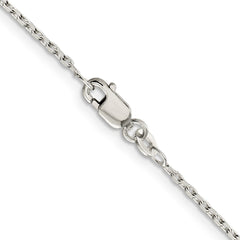 Sterling Silver 1.5mm Beveled Oval Cable Chain - 2