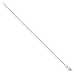 Sterling Silver 1.5mm Beveled Oval Cable Chain - 13