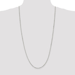Sterling Silver 2.75mm Beveled Oval Cable Chain - 3