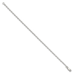 Sterling Silver 2.75mm Beveled Oval Cable Chain - 4
