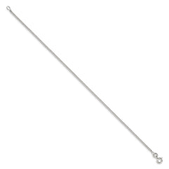 Sterling Silver 1.5mm Curb Chain Anklet