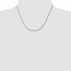 Sterling Silver Rhodium-plated 1.5mm Curb Chain - 5
