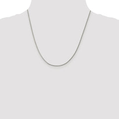 Sterling Silver Rhodium-plated 1.5mm Curb Chain - 6