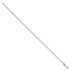 Sterling Silver 1.75mm Curb Chain Anklet - 2