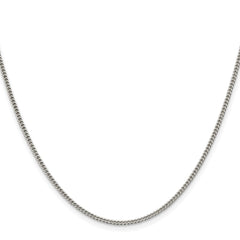 Sterling Silver Rhodium-plated 1.75mm Curb Chain