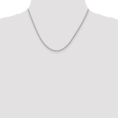 Sterling Silver Rhodium-plated 2mm Curb Chain - 4