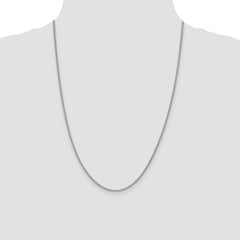 Sterling Silver Rhodium-plated 2mm Curb Chain - 5