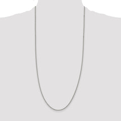 Sterling Silver Rhodium-plated 2mm Curb Chain - 9