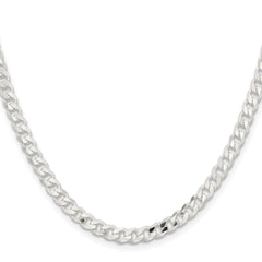 Sterling Silver 4.5mm Curb Chain - 12