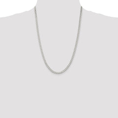 Sterling Silver 4.5mm Curb Chain - 11