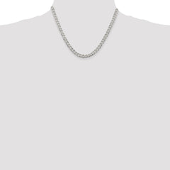 Sterling Silver 5.7mm Curb Chain - 10