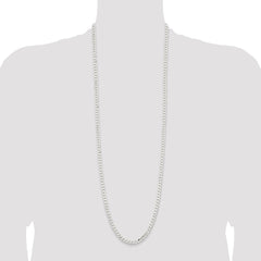 Sterling Silver 5.7mm Curb Chain - 9