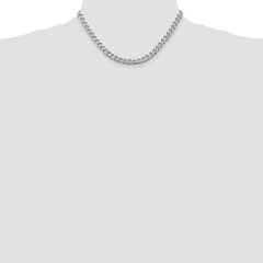 Sterling Silver 6.5mm Curb Chain