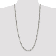 Sterling Silver 6.5mm Curb Chain - 8
