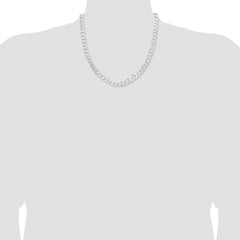 Sterling Silver 7.5mm Curb Chain - 2