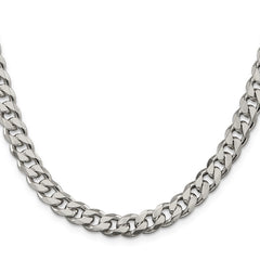 Sterling Silver 8.3mm Curb Chain - 10