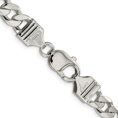 Sterling Silver 8.3mm Curb Chain - 10