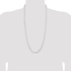 Sterling Silver 9.3mm Curb Chain - 3