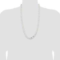 Sterling Silver 11mm Curb Chain - 7