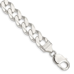 Sterling Silver 11mm Curb Chain - 8