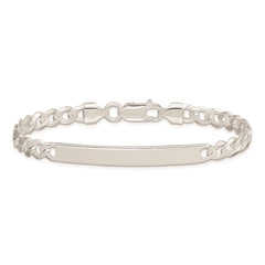 Sterling Silver Curb ID Bracelet - 2