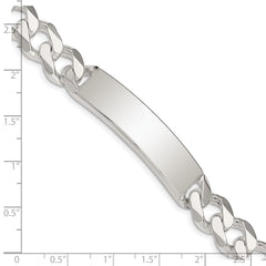 Sterling Silver Curb Link ID Bracelet - 10
