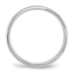 SS Rhodium-plated 2mm Comfort Fit Size 10.5 Band
