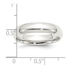 Sterling Silver 5mm Comfort Fit Size 11.5 Band
