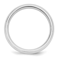 SS Rhodium-plated 5mm Comfort Fit Size 11 Band
