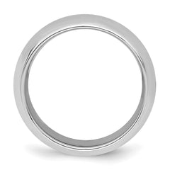 SS Rhodium-plated 7mm Comfort Fit Size 12.5 Band