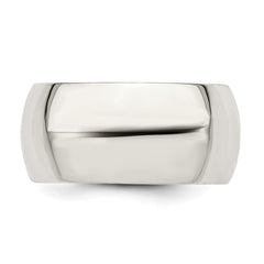 Sterling Silver 10mm Comfort Fit Size 13 Band