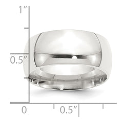 Sterling Silver 10mm Comfort Fit Size 13 Band