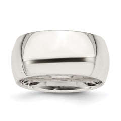 Sterling Silver 10mm Comfort Fit Size 10 Band
