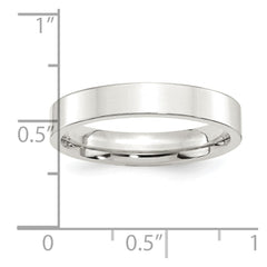 Sterling Silver 4mm Comfort Fit Flat Size 11.5 Band