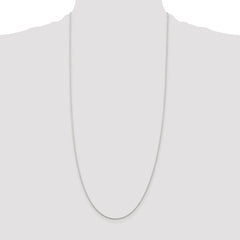 Sterling Silver 1mm Cable Chain - 6