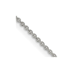 Sterling Silver 1mm Cable Chain w/4in ext. - 2