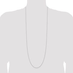 Sterling Silver 1.25mm Cable Chain - 8