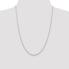 Sterling Silver Rhodium-plated 1.95mm Cable Chain - 3