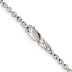 Sterling Silver 2.25mm Cable Chain - 2