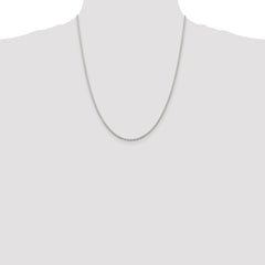 Sterling Silver 2.25mm Cable Chain - 8