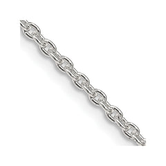 Sterling Silver 2.25mm Cable Chain - 2
