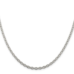 Sterling Silver 3.5mm Cable Chain - 11