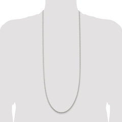 Sterling Silver 3.5mm Cable Chain - 11