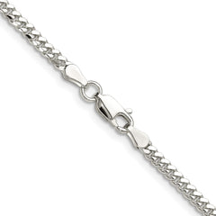 Sterling Silver Polished 2.9mm Domed Curb Chain - 6