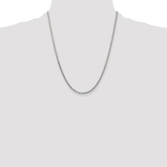 Sterling Silver Polished 2.9mm Domed Curb Chain - 7
